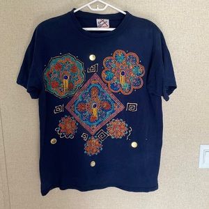 Sweet Blondie custom T-shirt. Complete with shoulder pads